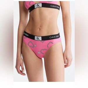 NWT CALVIN KLEIN Calvin Klein 1996 V-Day Cotton Stretch Modern Bikini Large